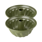 Zenker - Lot De 2 Moules À Gâteaux 25/25 Cm En Acier Avec Cire De Carnauba Zenker Green Vision - Vert