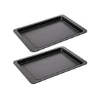 Zenker - Lot De 2 Plaques À Pizza Rectangulaires 42/29/2,5 Cm En Acier Spécial Crountries Spécial Crountries Zenker Spécial Crountries - Noir