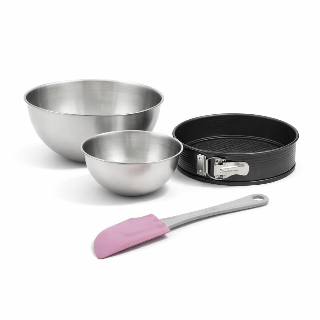 Zenker - Set De 4 Ustensiles De Pâtisserie Moule À Gâteaux 2 Bols Et Spatule Pâtisserie Black Mettallic Black Mettallic Zenker Black Mettallic - Noir|Inox|Lila
