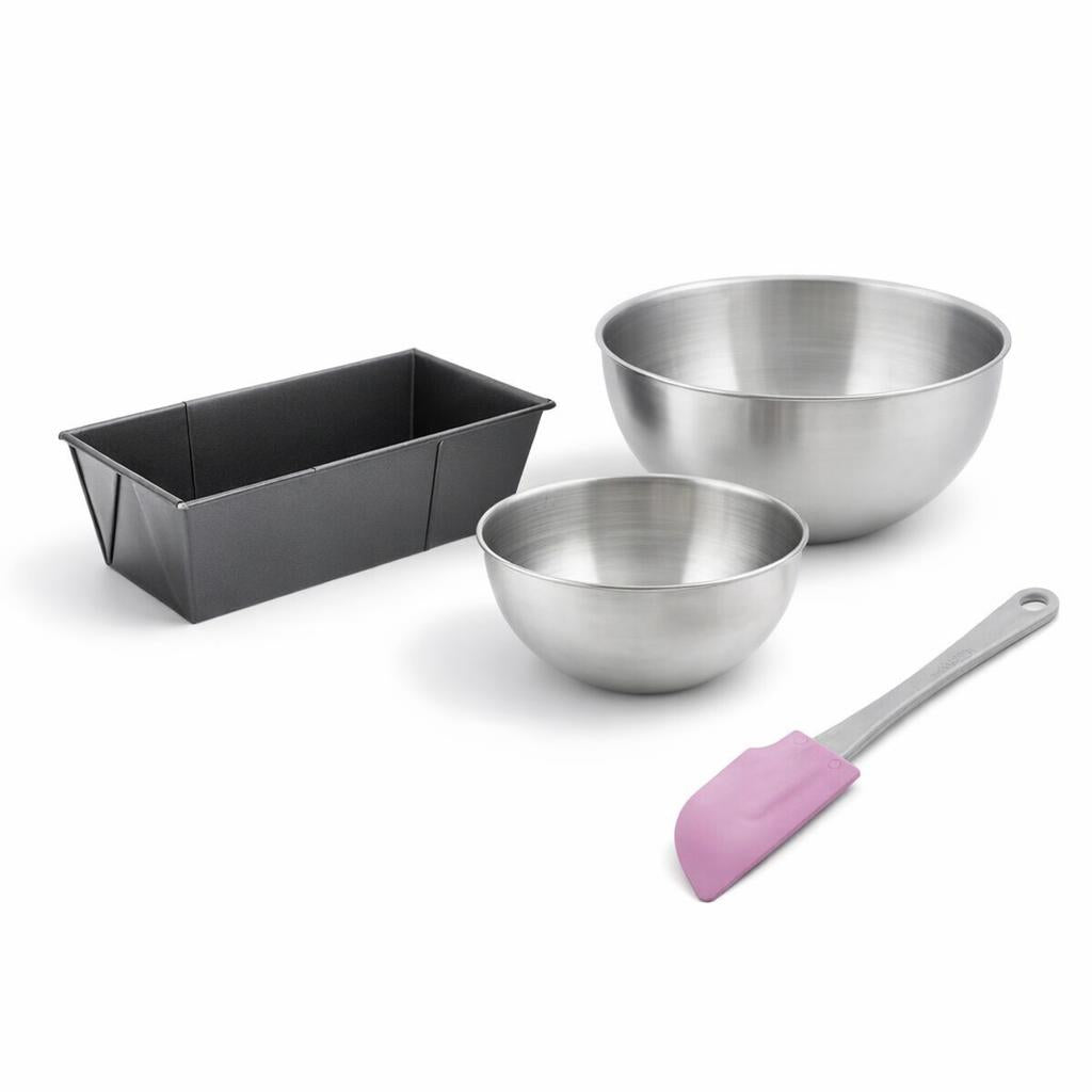 Zenker - Set De 4 Ustensiles De Pâtisserie Moule À Gâteaux Bol Et Spatule Black Metallic Black Mettallic Zenker Black Mettallic - Noir