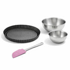Zenker - Set De 4 Ustensiles De Pâtisserie Moule À Gâteaux 2 Bols Et Spatule Pâtisserie Black Metallic Black Mettallic Zenker Black Mettallic - Noir