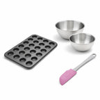 Zenker - Set De 4 Ustensiles De Pâtisserie Moule À Gâteaux Bol Et Spatule Black Metallic Black Mettallic Zenker Black Mettallic - Noir