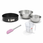 Zenker - Set Pâtisserie Avec Moule À Manqué 24 Cm, 2 Bols À Mixer, Verre Mesureur Et Spatule Zenker - Noir