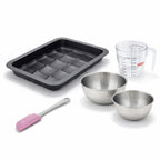 Zenker - Set De 5 Ustensiles De Pâtisserie Moule À Gâteaux Bols Spatule Et Verre Doseur Black Mettallic Black Mettallic Zenker Black Mettallic - Noir