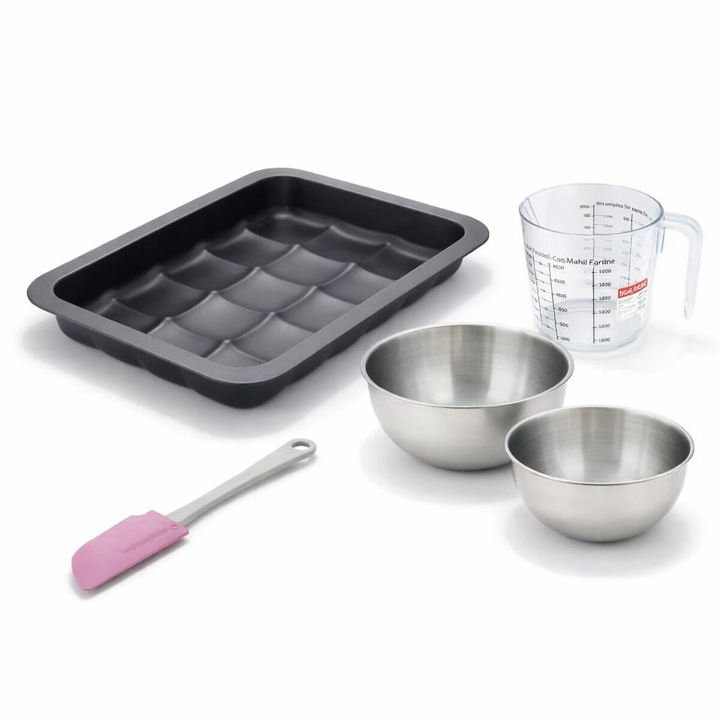 Zenker - Set De 5 Ustensiles De Pâtisserie Moule À Gâteaux Bols Spatule Et Verre Doseur Black Mettallic Black Mettallic Zenker Black Mettallic - Noir