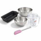 Zenker - Set Pâtisserie Avec Moule À Cake 31,5 Cm, 2 Bols À Mixer, Verre Mesureur Et Spatule Zenker - Noir|Gris