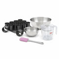 Zenker - Set À Pâtisserie 1 Plaque De 12 Mini-Moules 2 Bols À Mixer 1 Verre Mesureur Et 1 Spatule Zenker Black Metallic - Noir