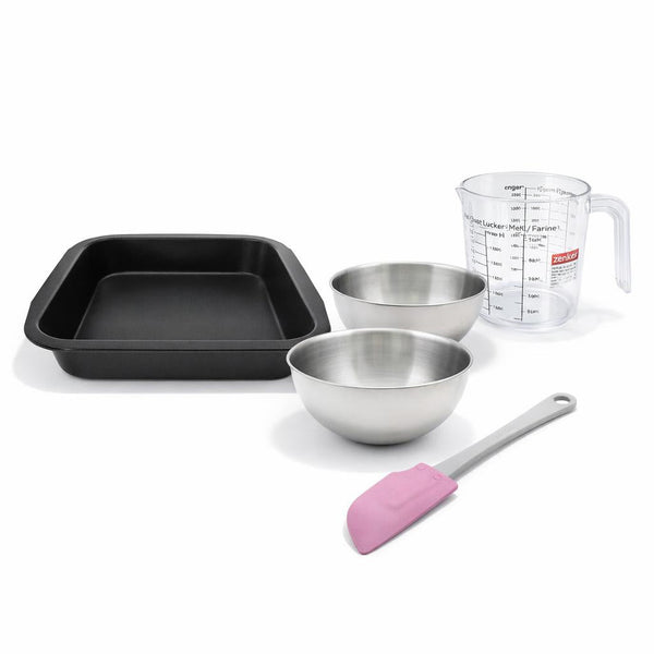 Zenker - Set De 5 Ustensiles De Pâtisserie Moule À Gâteaux Bol Spatule Pâtisserie Et Verre Doseur Spécial Créative Spécial Créative Zenker Spécial Créative - Noir