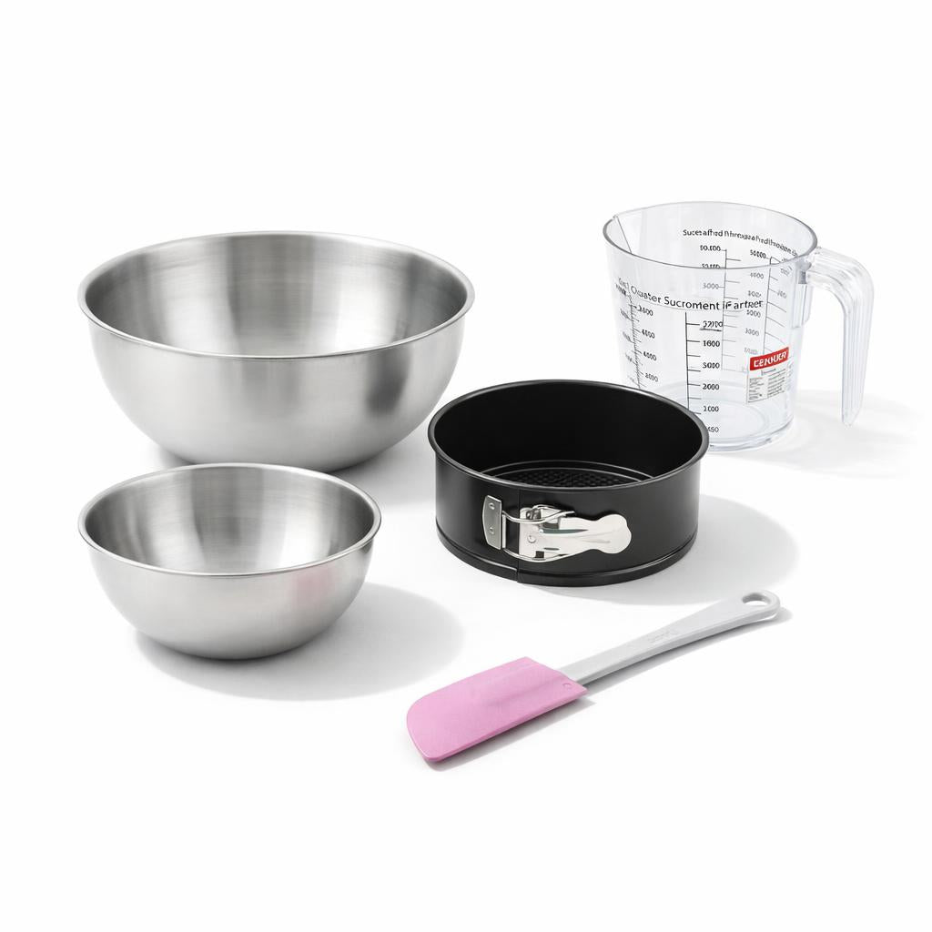 Zenker - Set Pâtisserie Avec Moule À Panettone 18 Cm, 2 Bols À Mixer, Verre Mesureur Et Spatule Zenker - Noir
