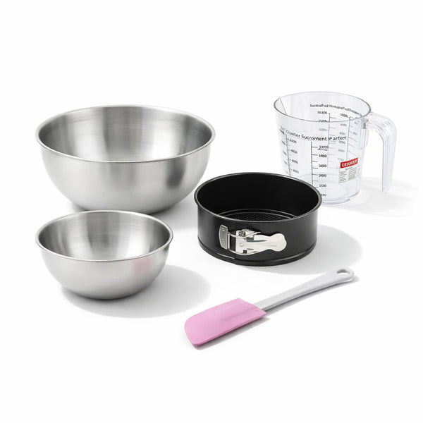 Zenker - Set Pâtisserie Avec Moule À Panettone 18 Cm, 2 Bols À Mixer, Verre Mesureur Et Spatule Zenker - Noir