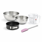 Zenker - Set De 5 Ustensiles De Pâtisserie Moule À Manqué Bol Spatule Pâtisserie Et Verre Doseur Spécial Mini Spécial Mini Zenker Spécial Mini - Noir