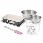Zenker - Set De 5 Ustensiles De Pâtisserie Moule À Gâteaux Bol Spatule Pâtisserie Et Verre Doseur Zenker Smart Pastry - Noir|Blanc