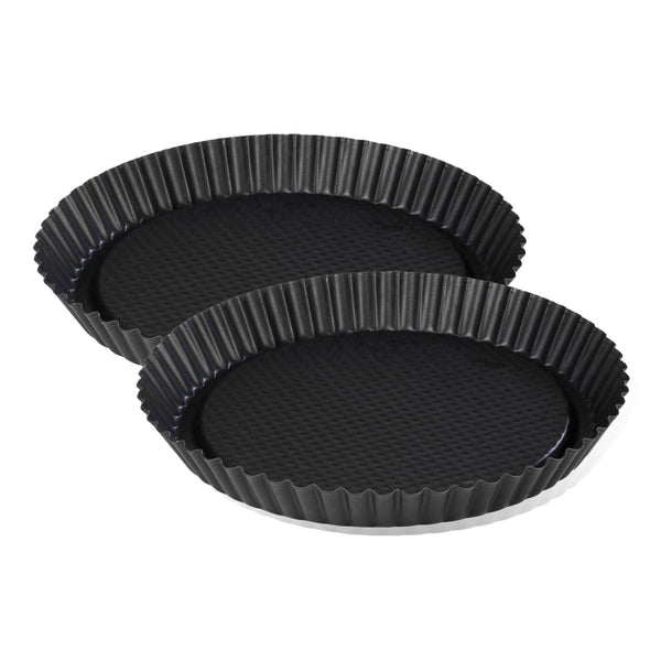 Zenker - Lot De 2 Plats À Tartes Renversées 30 Cm Zenker Black Metallic - Noir