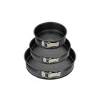 Zenker - Set De 3 Moules À Charnière Ronds De 20 Cm 24 Cm Et 28 Cm Zenker Black Metallic - Noir