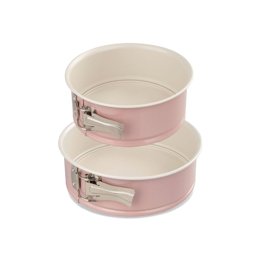Dr Oetker - Ensemble De 2 Moules À Manqué À Charnière 18 Et 20 Cm Dr. Oetker Rétro - Rose