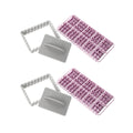 Zenker - Lot De 2 Tampons Alphabet Pour Biscuit Zenker Smart Pastry - Gris