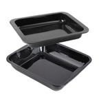 Zenker - Lot De 2 Plats À Four Rectangulaires 40 X 34 Cm Et 33 X 25 Cm Zenker Special Cooking - Noir