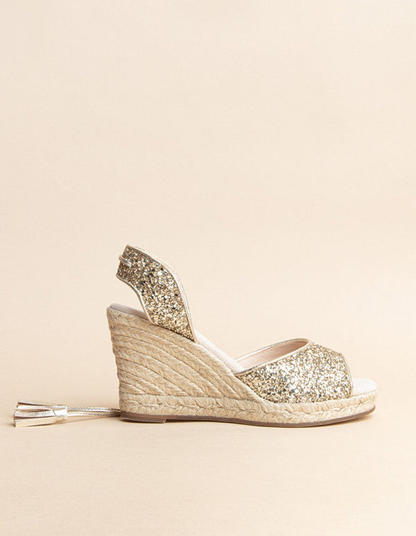 Espadrilles Sienna - Paillettes Doré - Femme