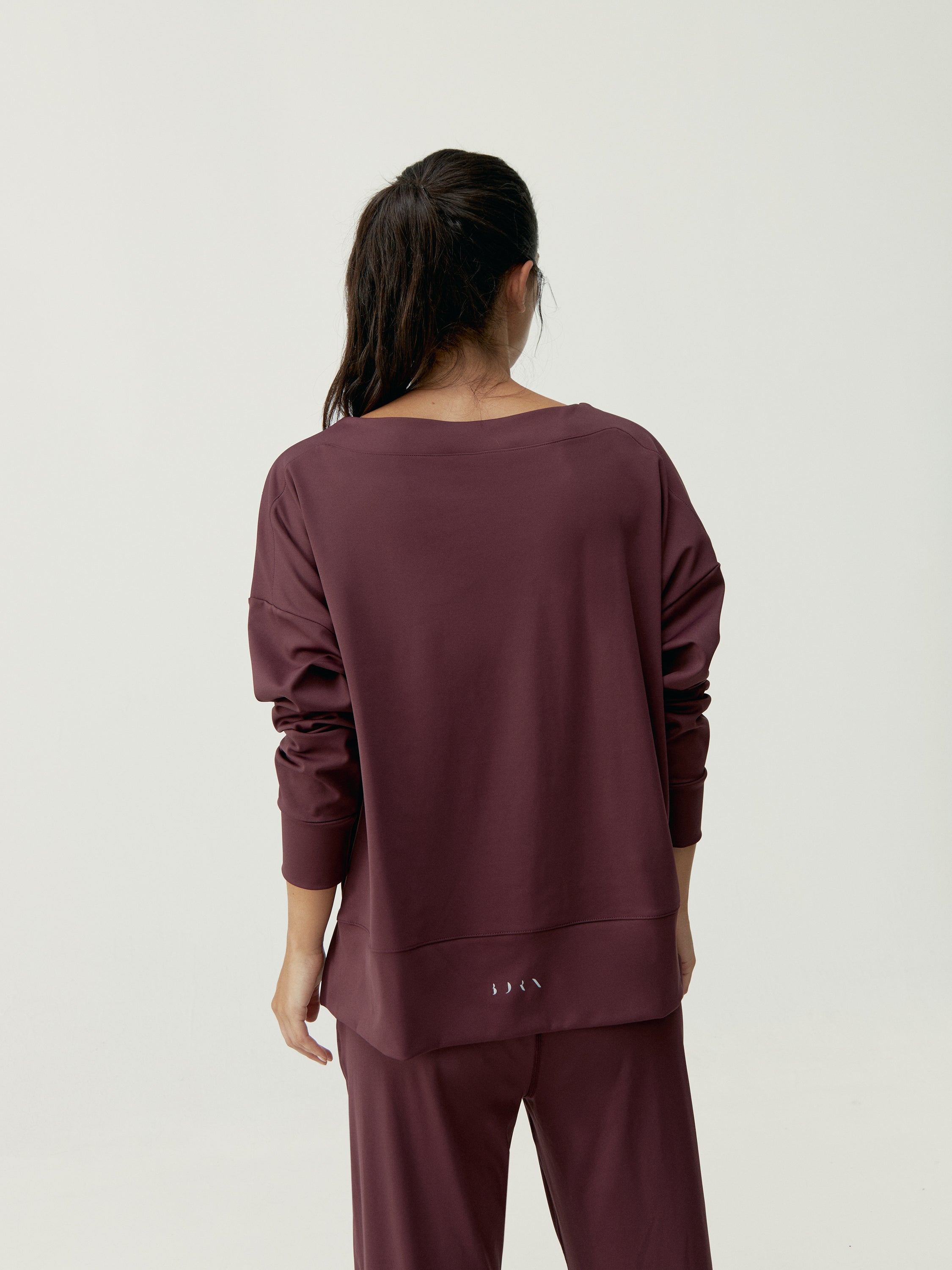 Sweatshirt Malik - Cerise Noire - Femme