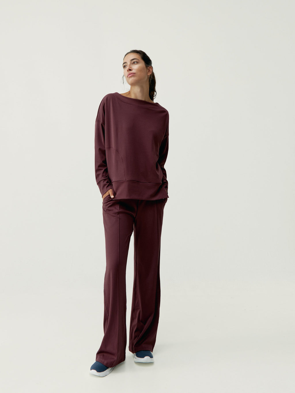 Sweatshirt Malik - Cerise Noire - Femme