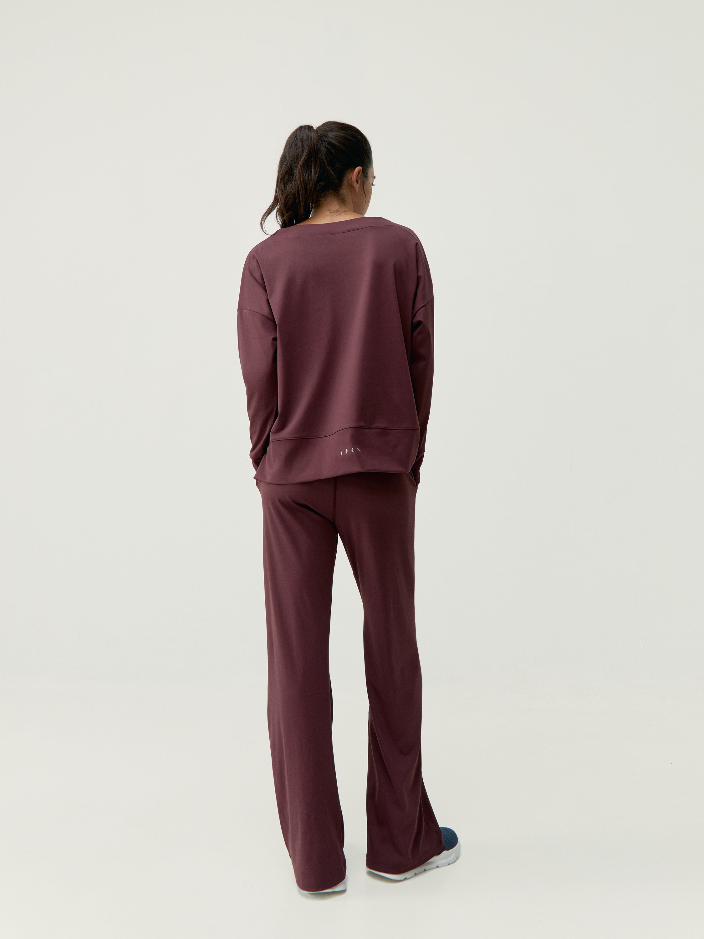Sweatshirt Malik - Cerise Noire - Femme