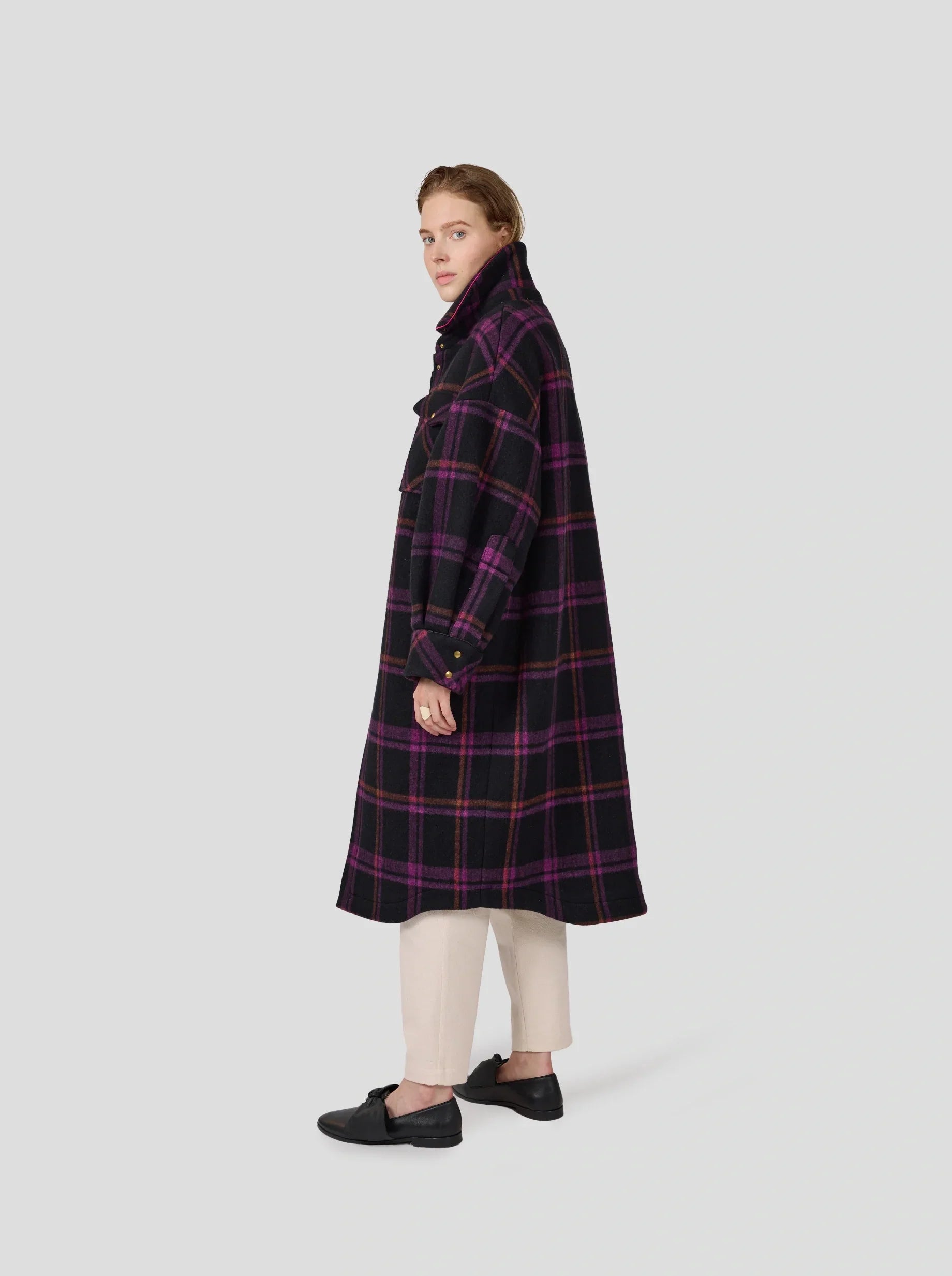 Manteau De Marine En Laine District Wineberry