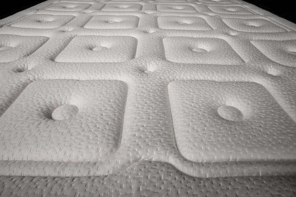 Chinon - Ensemble Matelas + Sommier - Blanc/Gris
