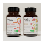 French Mush compléments alimentaires à base d'extraits de champignons médicinaux biologiques fabriqués en France Le Pack Marathon Bio - gélules -