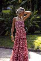 Robe Tisha - Red Lotus