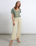 Reiko - Pantalon Wide Mayane - Denim Off White - Femme