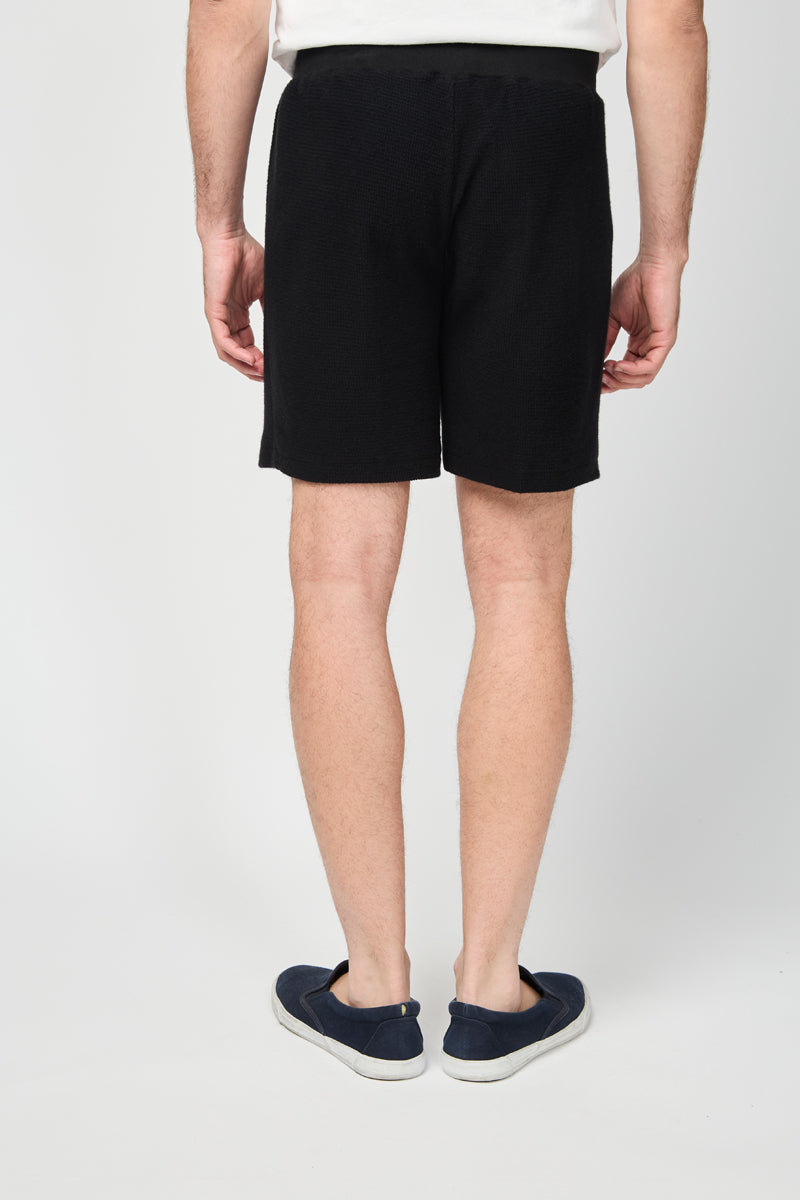 Short Thermique Brossé - Noir - Homme