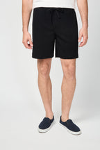 Short Thermique Brossé - Noir - Homme