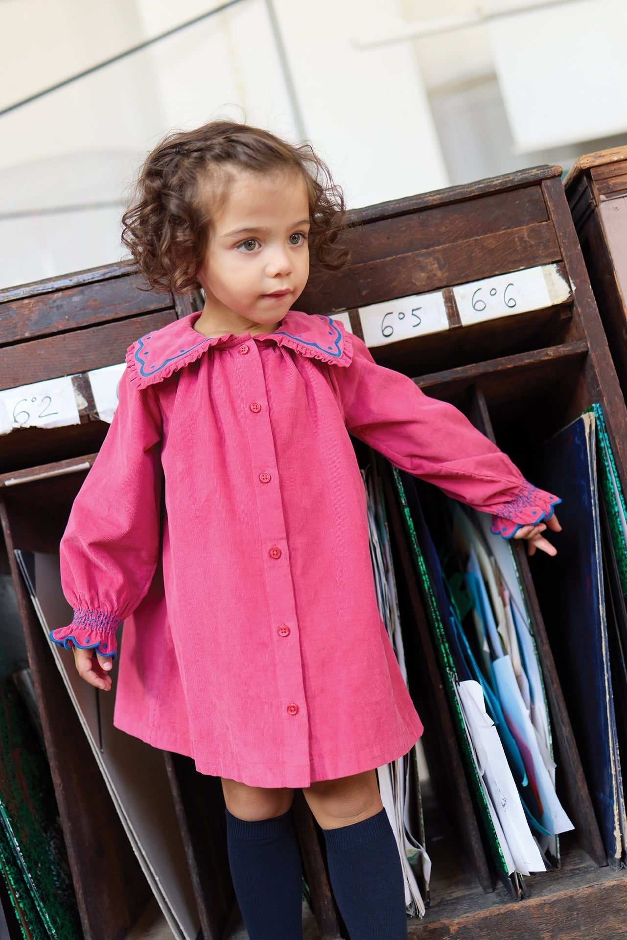 Robe - Heidi En Velours Rose