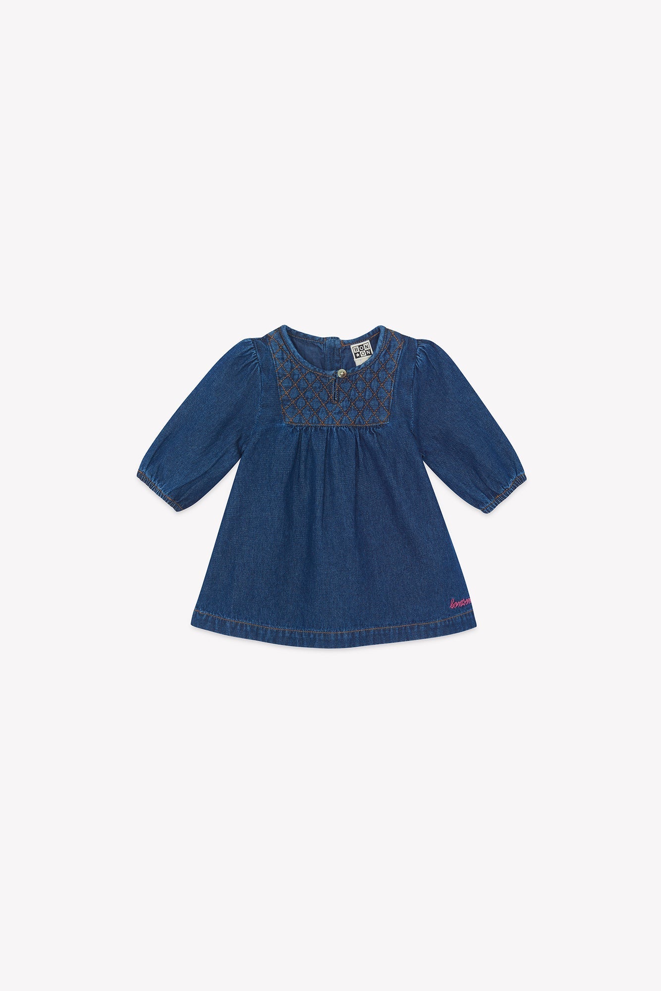 Robe - Dragée Chambray Bleu Matelassé