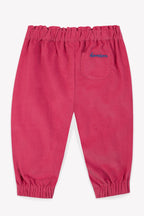 Pantalon - Biscotte En Velours Rose