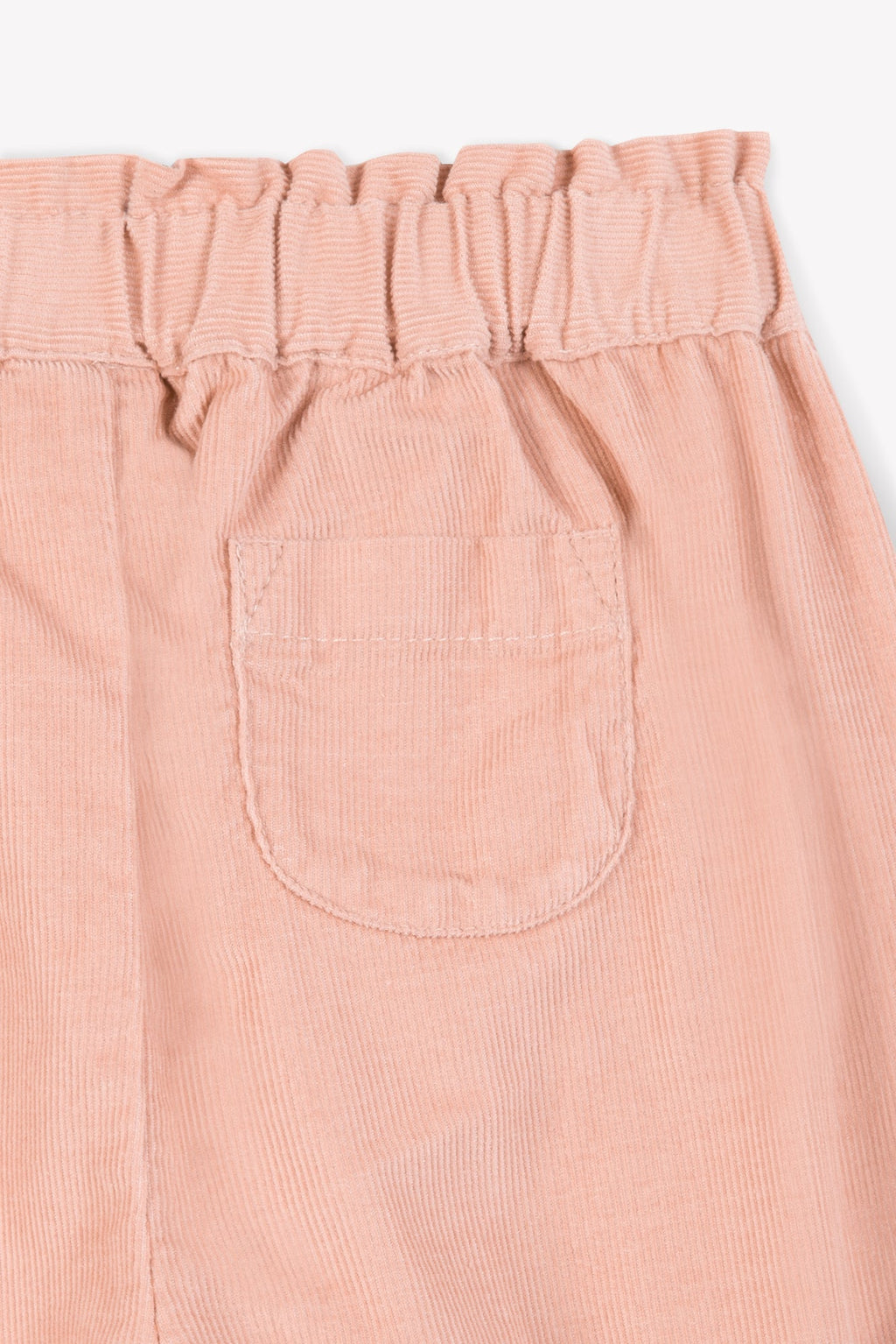 Pantalon - Biscotte En Velours Rose Clair