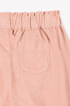 Pantalon - Biscotte En Velours Rose Clair