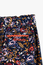 Pantalon - Biscotte En Velours Imprimé "October Flower"