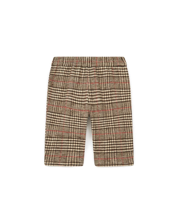 Pantalon - Gino Marron Bébé À Carreaux