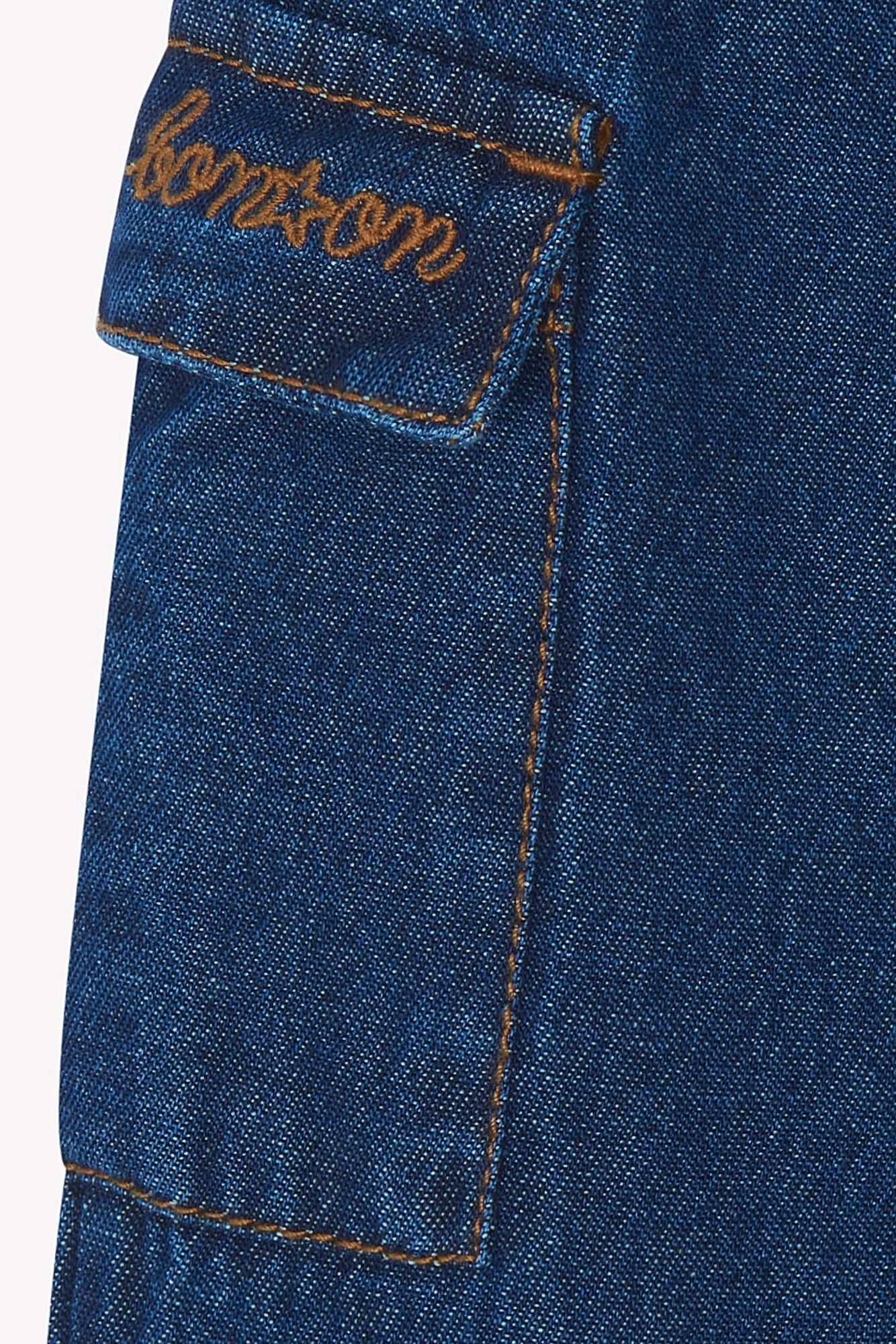Pantalon - Cargo Chambray Bleu