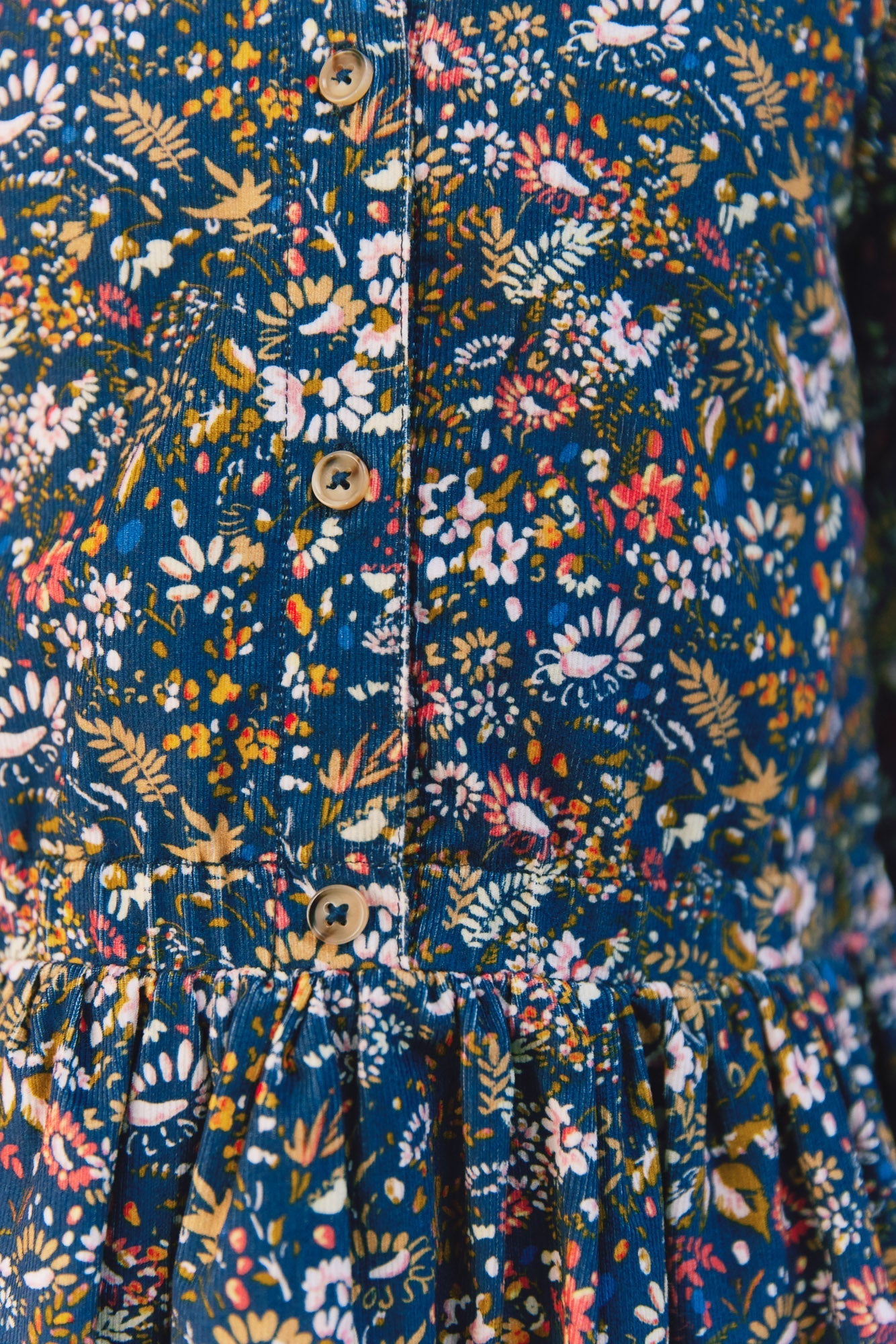 Robe - Frida Fleuri En Velour