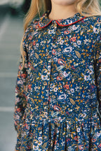 Robe - Frida Fleuri En Velour