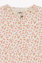 Robe - Jeli Imprimé Fleuri Rose
