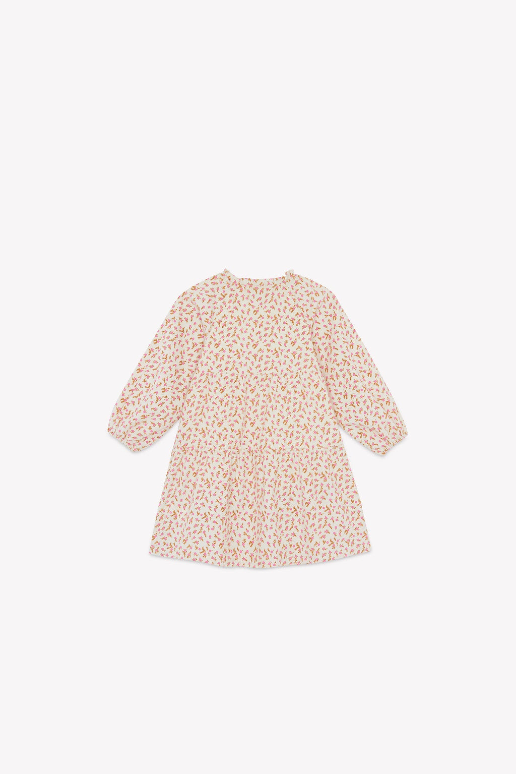 Robe - Jeli Imprimé Fleuri Rose