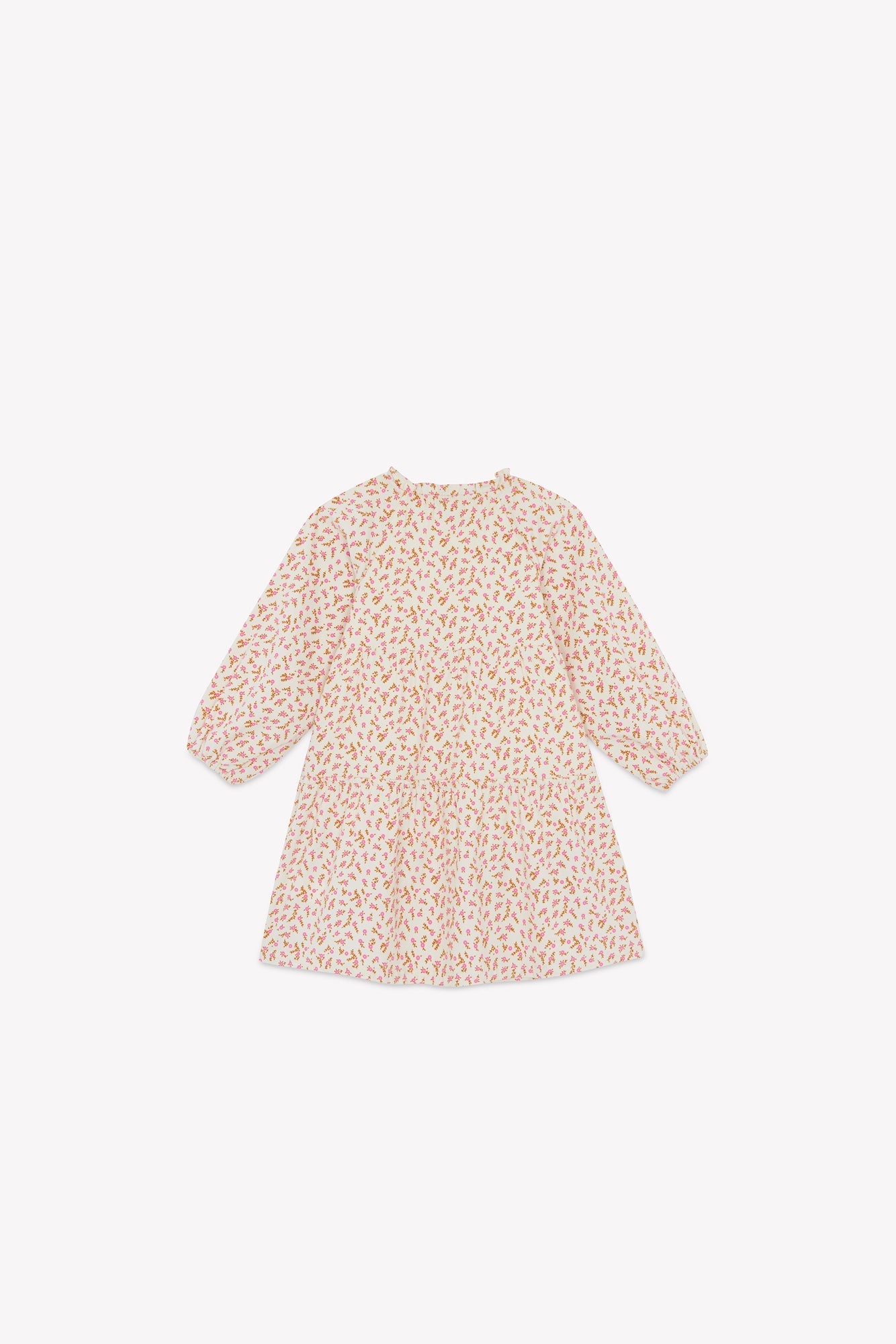 Robe - Jeli Imprimé Fleuri Rose