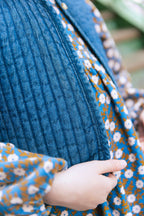 Gilet - Josefa Chambray Bleu Matelassé