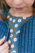 Gilet - Josefa Chambray Bleu Matelassé