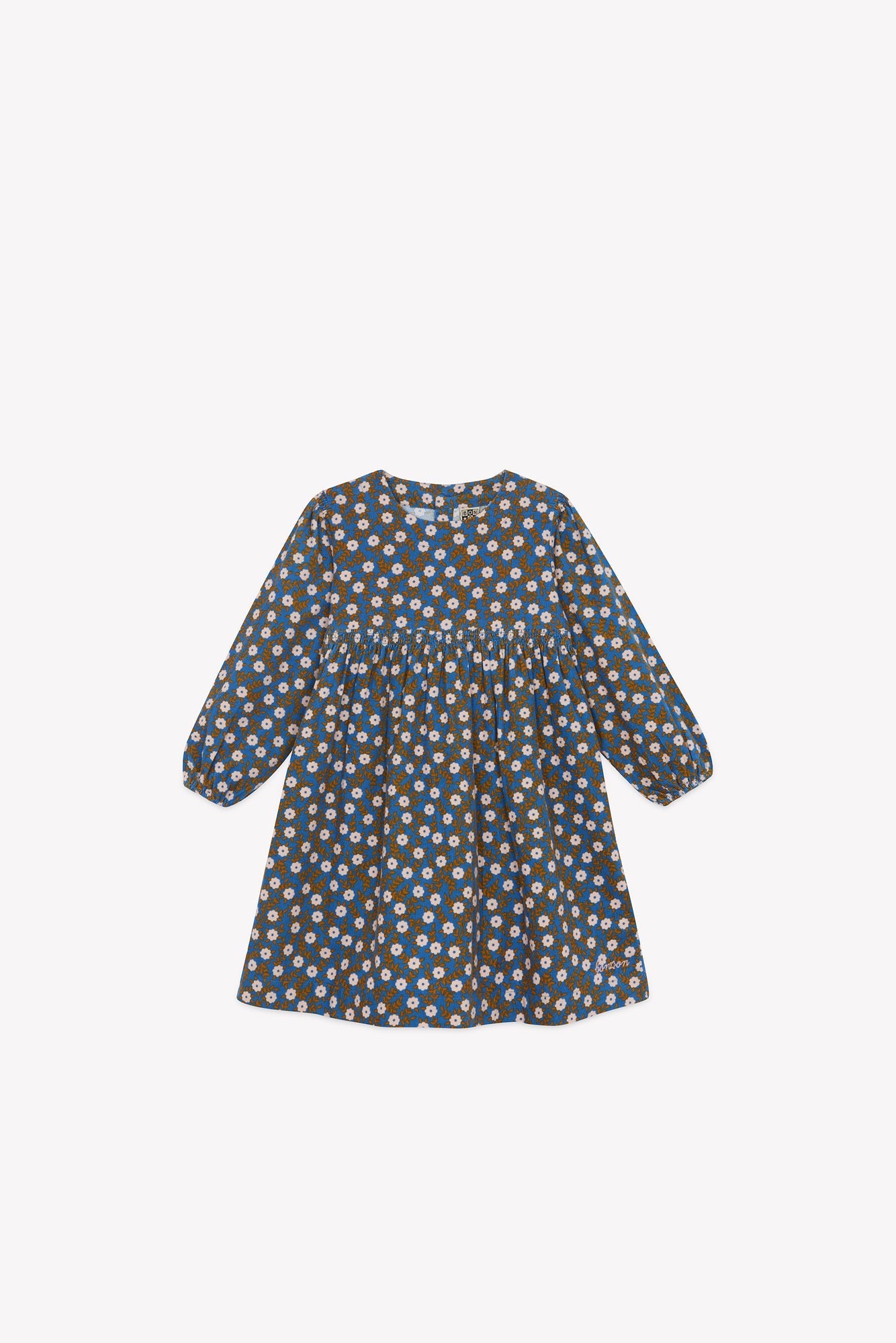 Robe - Jona Imprimé Fleuri Bleu