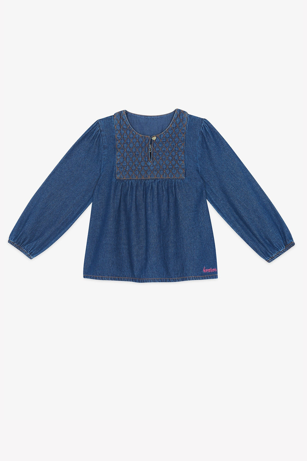 Blouse - Chambray Bleu Matelassé
