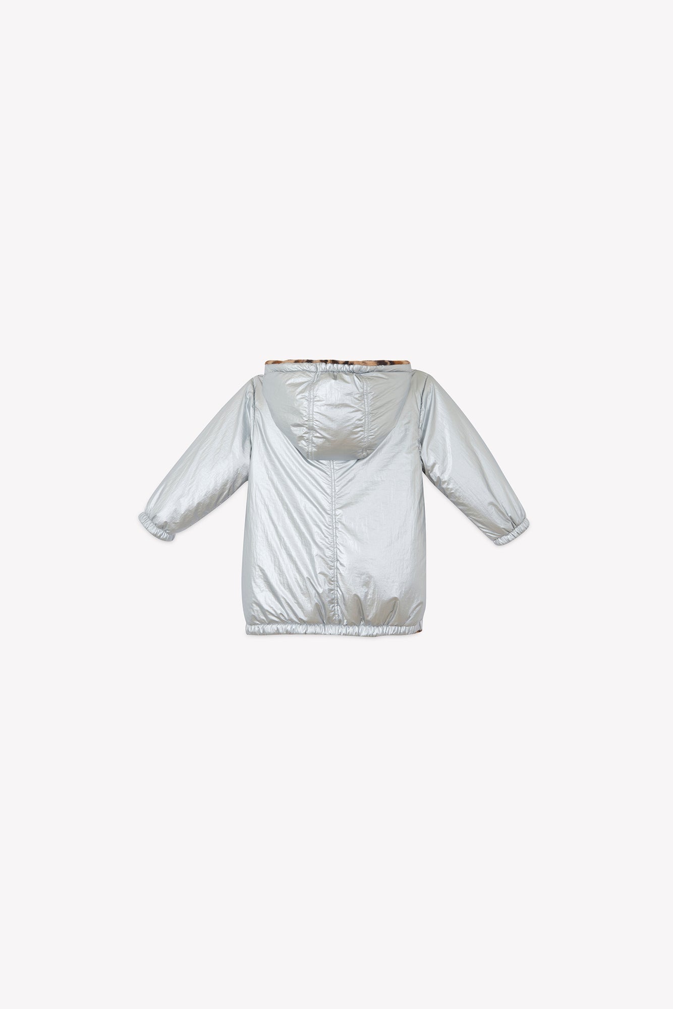 Veste - Forever Réversible Argent Et Léopard
